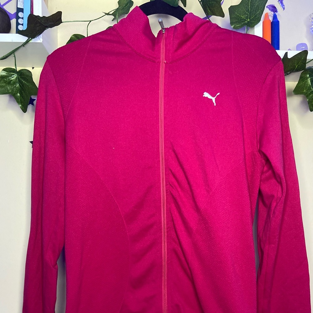 PUMA HotPink DryFit Workout Jacket